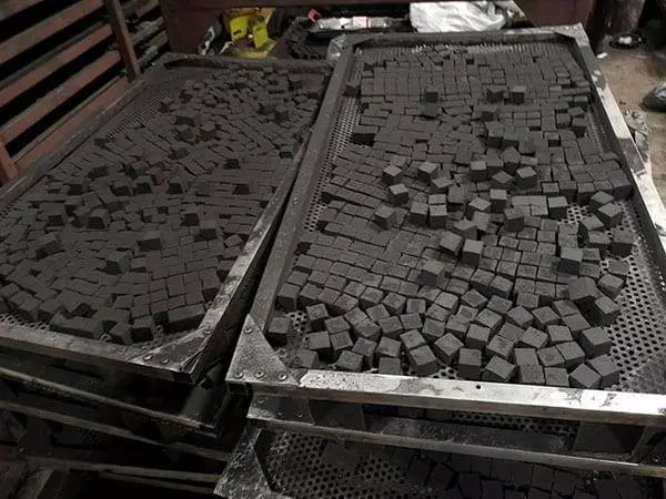Coconut Charcoal Briquettes making by dryer
